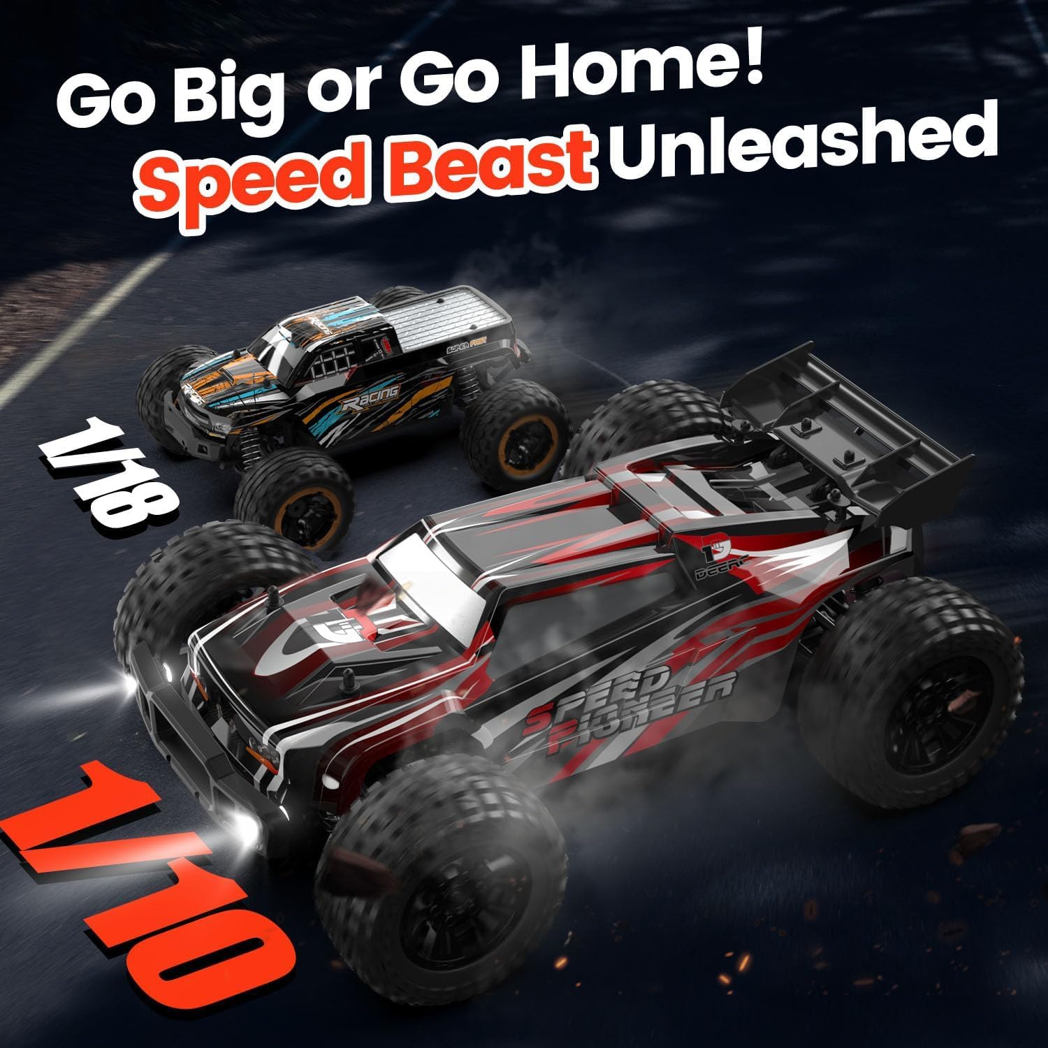 1:10 Scale Large RC Car with D - đánh giá và giá Rc Hobby Grade Monster Truck